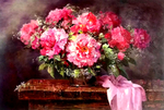 玫瑰花油画