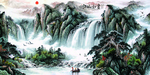 山水画 江山如此多娇