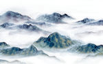 奢华 山水新中式画 TIF分层