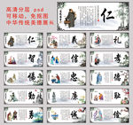 传统美德展板