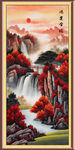 竖幅山水画