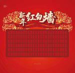 地产新年红包墙画面