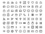 sketch简洁纤细线稿线性图