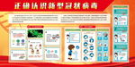 认识新型冠状病毒非典型肺炎展板