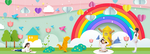 中小学或幼儿园可爱剪纸文化墙
