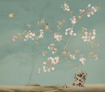 古风花鸟壁画