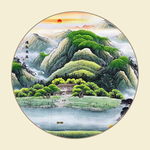 山水招财画