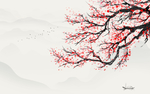 梅花山水花鸟画