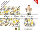 矢量迎春花荷包花四方连续