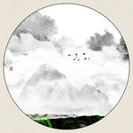 抽象水墨画