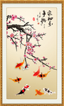 梅花九鱼图