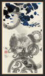 彩色水墨画