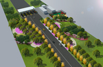 道路绿化景观设计效果图