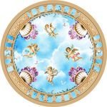 3D空中花园天使欧式天顶壁画