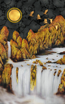 山水瀑布玄关