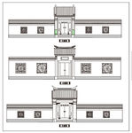新农村大门围墙
