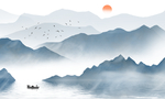 国画山水画 国画山水素材 意境