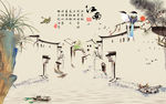 江南 山水画新品画 TIF分层
