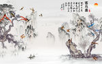 中国风意境山水画 tif分层