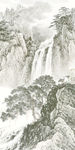 高清 玄关新山水画 TIF分层