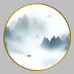 水墨山水画
