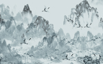 禅意水墨山