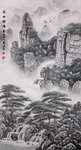 云雾山水画