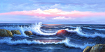 海浪背景