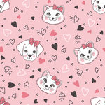 卡通小狗小猫印花图案