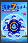 防疫洗手7步法挂图展板
