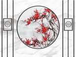 新中式轻奢背景墙