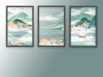 新中式装饰画素材