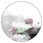 荷花无框画