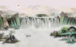 水墨山水装饰画