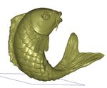 鲤鱼3d模型打印stl圆雕图鱼