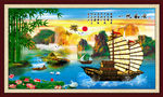 风景画 一帆风顺