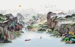 国画水墨山水