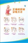 纸尿裤穿戴方法
