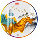 抽象山水