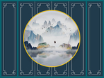 新中式背景墙