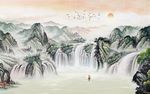 聚财风水画