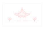 亭子线稿
