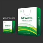 绿色手提袋 手提袋设计 手提袋