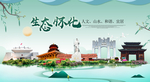 怀化卫生态宜居绿色城市海报广告