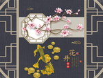 新中式背景墙