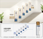 中式楼梯文化墙