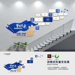 警营风采楼梯照片墙