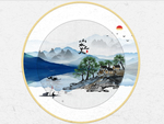 新中式圆形装饰画