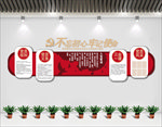不忘初心党建文化墙