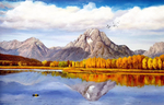山水风景油画